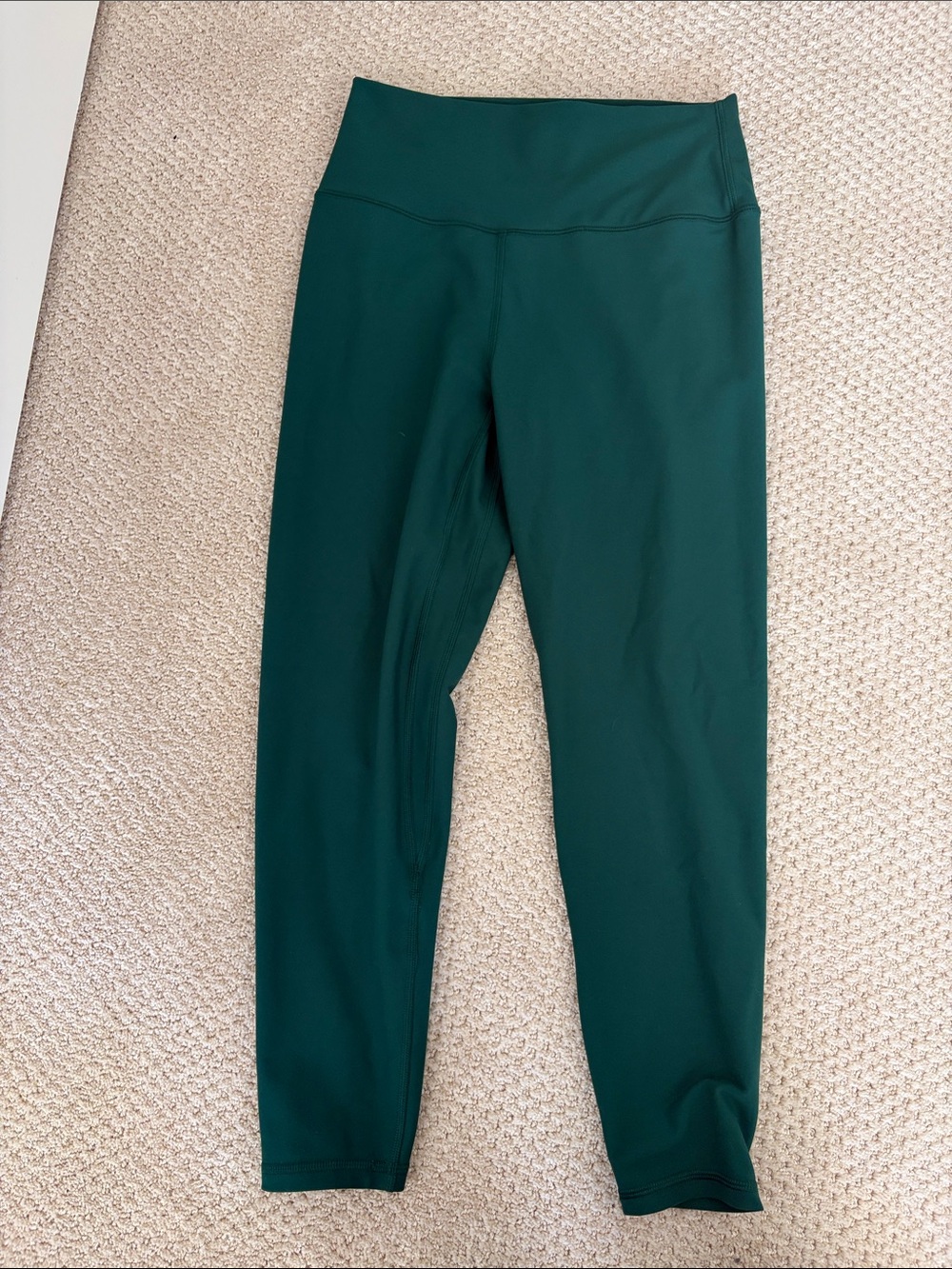 High-Waist Forest Green Leggings - Women